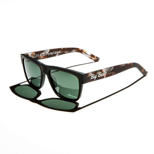 Patrick - Matte Finish Brown Havana Acetate Green Lens  display picture 1