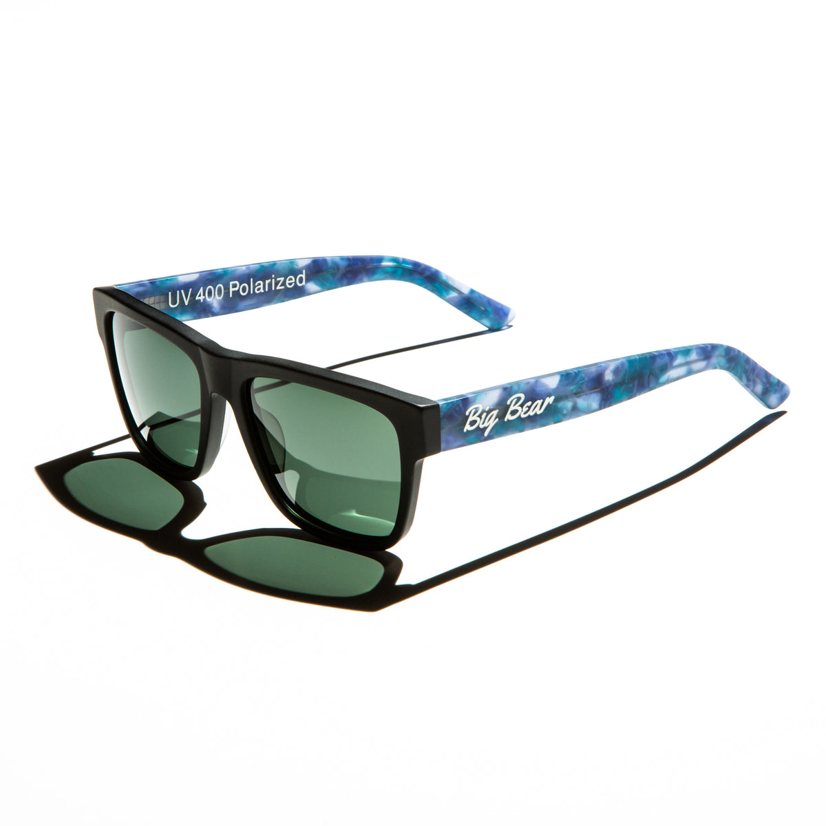 Polarized Sunglasses Acetate Frame TAC Lenses UV400 Wide Fit TAC Polarized Lens Sunglasses Flexible Matted Frame UV400  main image 3